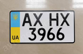 Номерные знаки Украины под американский размер image #0