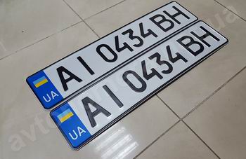 Номерные знаки Украины (под евро) image #2