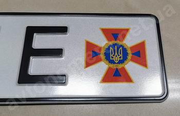 Номерные знаки Украины для Оперативно-спасательной службы гражданской защиты, Государственной пограничной службы Украины и Национальной гвардии Украины